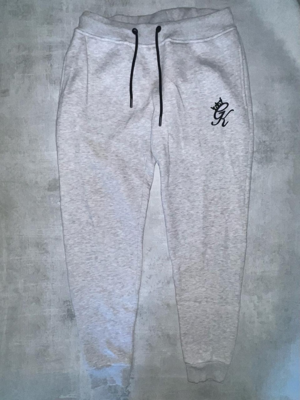 Gym King Men's Grey Fleece Joggers Light Gray Sweatpants